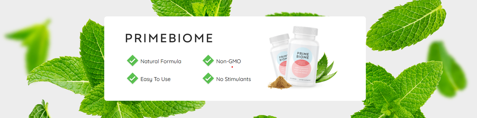 PrimeBiome quality message